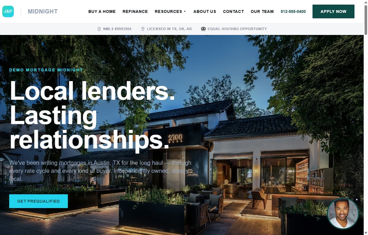 Midnight Mortgage — Classic template